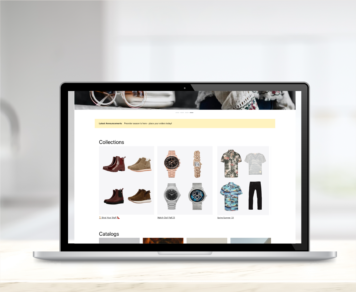 Fashion Dashboard on Macbook